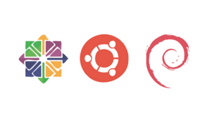 CentOS-Ubuntu-and-Debian-logo Debian OS, Ubuntu or CentOS