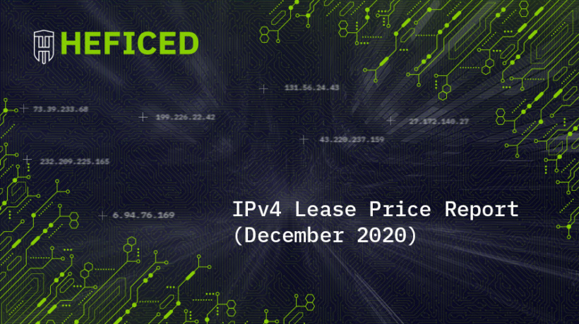 IPv4 Lease Price Report (December 2020)