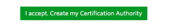 I accept. Create my Certification Authority button in APNIC's RPKI menu.