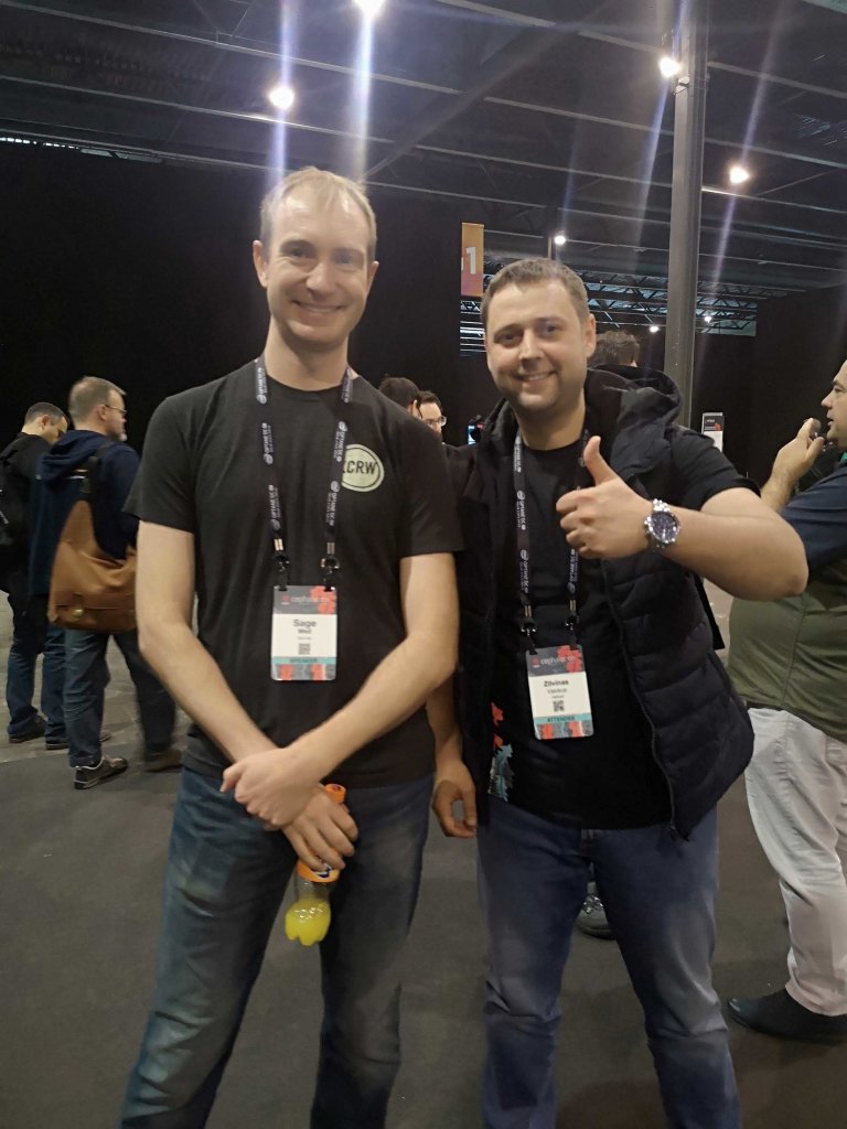 Sage Weil (Chief Architect at Ceph) and Zilvinas Vaickus  (Head of Infrastructure at Heficed)