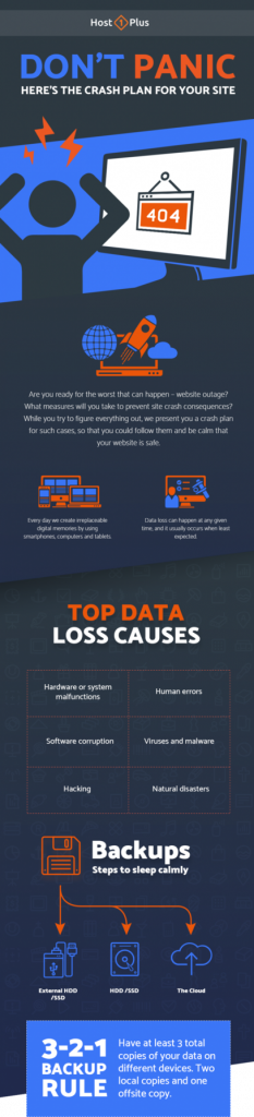 Website crash plan in infographic