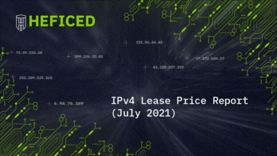IPv4 Lease Price Report July