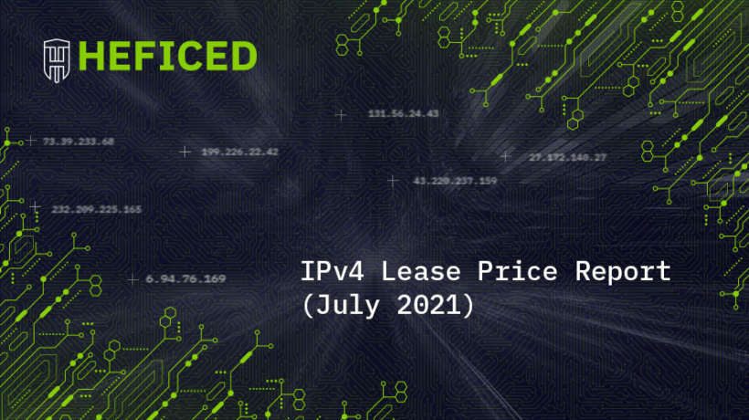 IPv4 Lease Price Report July