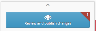 Review and publish changes button that allows publishing a new Route Origin Authorizations.